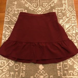 J acres Mercantile red fit and flare skirt NWT